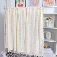 American Pastoral Bay Window Corner Curtain Small Curtain Short Curtain Half Curtain Little Daisy Half Curtain Door Curtain Decorative Curtain Finished Product