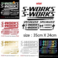 Flexible Application of For SWORKS Stickers on Cars or Smooth Surfaces