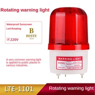 220v Rotating Rotary LED Strobe Alarm Lamp Light Siren Red LED Warning Light No Voice Lampu LED Kere