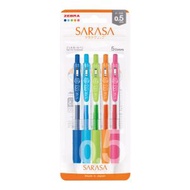 Zebra SARASA CLIP 0.5/5色裝
