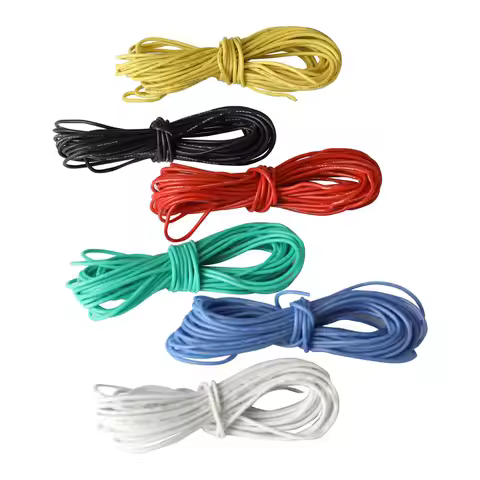 Silicone Wire 18 AWG UL3132 Hook-up Stranded Wire Flexible 30 Gauge 300V Tinned Copper Rubber Insula