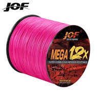 JOF X12 Fishing Line 300M 12 Strands Braided Fishing Line PE Line Zero Stretch Fishing Bait Line PE 