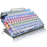 7KEYS Retro Typewriter Keyboard, Electric Typewriter Vintage with Upgraded Mechanical Classical, Pun
