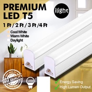 Premium LED T5 Tube Light Lamp Bulb Complete Set Ceiling Light Single & 3 Color Long Tube 1ft/ 2ft/ 