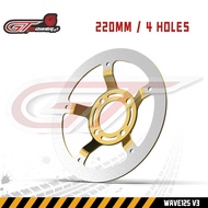 BUTA DISC XRM110 / WAVE125 / XRM125 / RS125 BOWL 220MM 4 HOLES 3.5MM / Bowl Lighten Disc Made In Tha