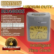 INTELLIGENT TIME RECORDER BIOSYSTEM BX4800S Punch Card Machine *Can Setting Shift