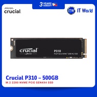 Crucial P310 500GB NVMe PCIe Gen4x4 M.2 2280 Internal Desktop SSD CT500P310SSD8 itw