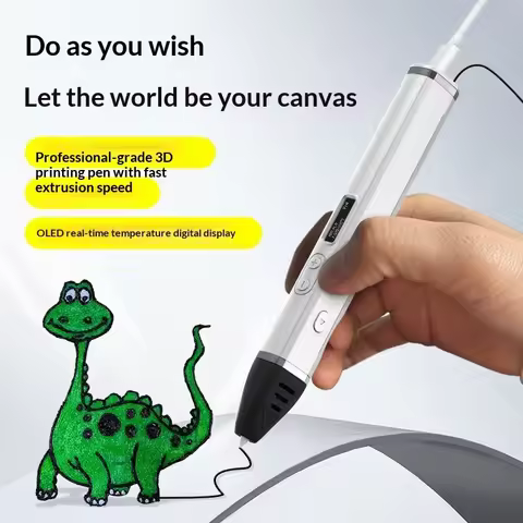 Hot Selling DIY 3D Pen Scribble Pen OLED Display 3D Printing Pen With PLA Filament For Doodling Maki