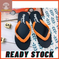 MEN STYLE CLASSIC FLIPPER FLIP FLOPS SLIPPER COLOUR RANDOM 经典男款FLIPPER人字拖拖鞋