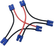 2 pcs RC Lipo Battery EC3 Series Connector 14AWG Soft Silicone Wire Cable Adapter for Helicopter Qua