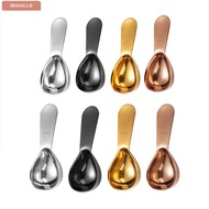 OKHALLO Coffee Bean Measuring Spoons, Stainless Steel 15/30ml Coffee Scoops, Durable 1 Tbsp or 2 Tbs