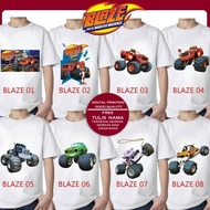 FREE NAME PRINTED T-SHIRT FOR CHILDREN ADULT/ BLAZE AND THE MONSTER MACHINE