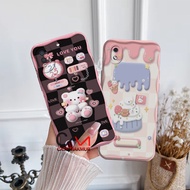 [09] Silicon Samsung A01 A01Core A2 Core A10 - Bear Motif Case - Fashion Girls Casing - Softcase - T