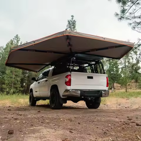 High Quality Outdoor Camping Retractable Freestanding 270 Degree Awning Instant Open 270 Degree Foxi