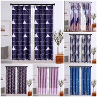 SF_ Hook Type Modern Langsir Curtain Semi Blackout Langsir Pintu Door Curtain Ready Stock In Malaysia