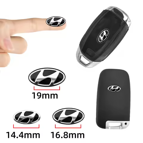 14mm 16mm 19mm Car Key Badge Emblem Replacement Sticker For Hyundai Mistra Lafesta Elantra Accent IX