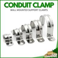 Conduit Clamp PVC Clamp Heavy Duty PVC PPR Pipe Metal Clamp (2 Holes) JuanHardware