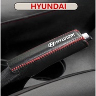 For Hyundai Leather Full Cover Handbrake Protector Non-slip Decoration for hyundai Accent Elantra Tu