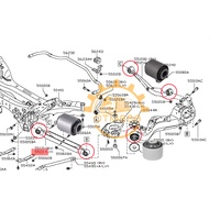 1 SET NISSAN X-TRAIL XTRAIL T31 T32 REAR UPPER ARM BUSH REAR LOWER ARM BUSH TRAILING ARM BUSH