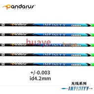 ID4.2mm 12Ps (ชุดอินฟินิตี้) เพลาลูกศรคาร์บอนบริสุทธิ์100% 30นิ้วกระดูกสันหลัง300-1500 -/+ 0.003สำหร