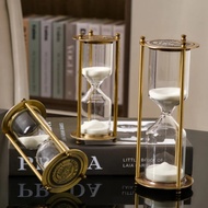 [Toronto2] 5/10/15/30/60 Minutes Classical Metal Three Column Hourglass Timer European Vintage Books