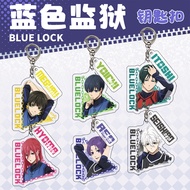 Blue Lock Blue Lock Keychain BLUE LOCK Blue Lock Lock Back Transparent Acrylic Pendant Pendant Femal