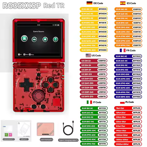 ANBERNIC rg35xxsp Flip handheld retro game console bluetooth wifi stream HDMI Classic super portátil