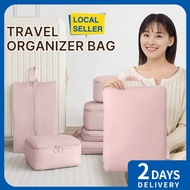 [SG]Travel Organiser Storage Bag Compression Luggage Organiser Bag/Compression Packing Cube 6PCS/Set