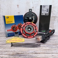 Hella Super Tone XT Horn Disc 12 Volt Double Socket Pin Terminal 2 High & Low Tone Disk Horn + MX Re