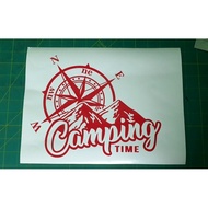 STICKER CAMPING CUTTING STICKER COMPASS ADVENTURE STICKER DAKAR,