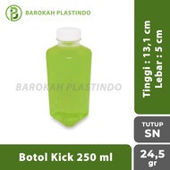 Kick 250 Bottle ML 250 Plastic Bottle/ ML 250 Square Bottle/ ML 250 Bottle/ ML