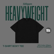 T-shirt 320gsm Boxy Tee America CoolBreeze Heavyweight Oversize Cotton Unisex Men's T-shirt Polose H