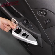 For Chevrolet Corvette C6 ZR1 Z06 2005-2013 LHD ABS Plastic Silver Car Glass Lifting Button Frame Tr