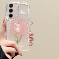 Màu Hồng Tulip Ốp điện thoại cho Samsung thiên hà A56 A36 A26 A16 A06 5g 2025 Ốp điện thoại