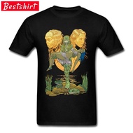【MID】Custom O-Neck Mens T Shirts Hallowmas Design Clothing Shirt Creature from the Black Lagoon Hell