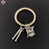 Drum Pop Music Lovers Rock Backpack Pendant Band Kit Drum Keychain Backpack Keychain