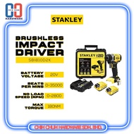 STANLEY 20V BRUSHLESS IMPACT DRIVER (SBI810D2K-B1) [2.0AHX2+CHARGER]