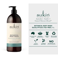 SUKIN EUCALYPTUS & TEA TREE BOTANICAL BODY WASH 1L