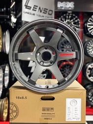 ล้อแม็กใหม่ - TE37 - ขอบ18x8.5x8.5  ET20 5รู114.3 - เทาเงาหยดแดง -  ส่งฟรี Kerry Express - รบกวนสอบถามทางแชทก่อนคลิกสั่งซื้อ