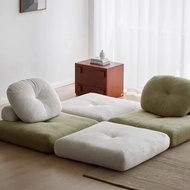 Lazy Sofa Fabric Sofa Tatami Tofu Block without Armrests