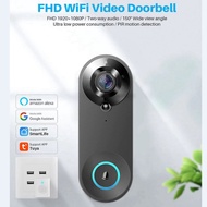 Tuya Smart Video Doorbell Camera 1080P WiFi Video Intercom Door Bell Camera Two-Way Audio Works With Alexa Echo Show Google Home