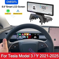 8.8 inches New Dashboard Screen For Tesla Model 3 Y Support Wireless Carplay & Android Auto Blind Sp