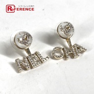 香奈兒 A21A CC Coco 標誌仿珍珠水鑽耳環