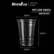 PET Cup 9oz/12oz/16oz/20oz  (Cup & Lid Are Sold Separately)