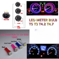 LED Meter Bulb T3 T5 T4.2 T4.7  B8.5D 1SMD 5050 air-cond bulb interior bulb Wedge Instrument Dashboa