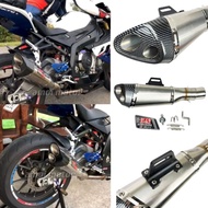 UNIVERSAL MUFFLER BOX YSMR FITTING EXHAUST 51MM EXHAUST MUFFLER PIPE R15 R25 NINJA250/400 MT15MT25MT