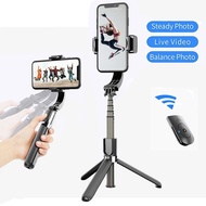 LS011 L08 Wireless Bluetooth Selfie Stick Handheld Gimbal Stabilizer Adjustable Video Record Selfie 