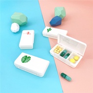 discount 3 Grids Mini Pill Case Plastic Travel Medicine Box Cute Small Tablet Pill Storage Organizer