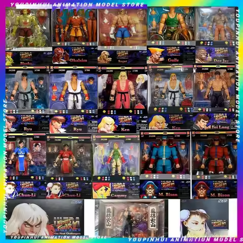 JADA TOYS Street Fighter Cammy Red Ken Guile Dee Jay Blanka Sagat Chun Li Grey Ryu M Bison Dhalsim i