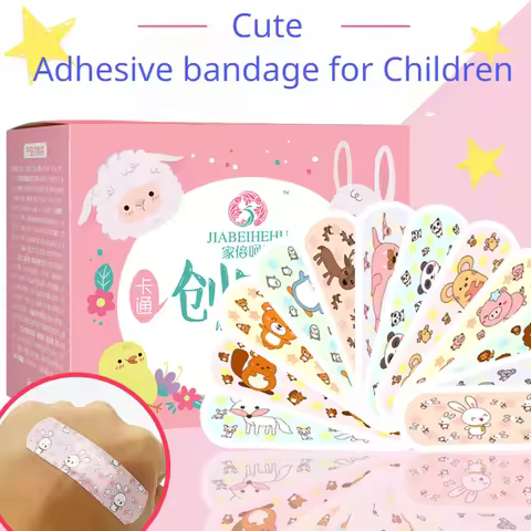 120pcs Cartoon Wound Plaster Waterproof Wound Bandages Kids Bandages First Aid Cartoon Bandages Chil